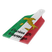 Italiaanse vlag en kaart snijplank (Hoek)