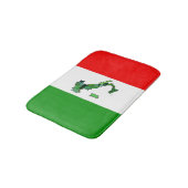 Italiaanse vlag en kaart van Italië Badmat (Gekanteld)