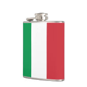 Italiaanse vlag en reizen Italië/sportfans Heupfles (Links)