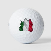 Italiaanse vlag eronder golfballen (Voorkant)