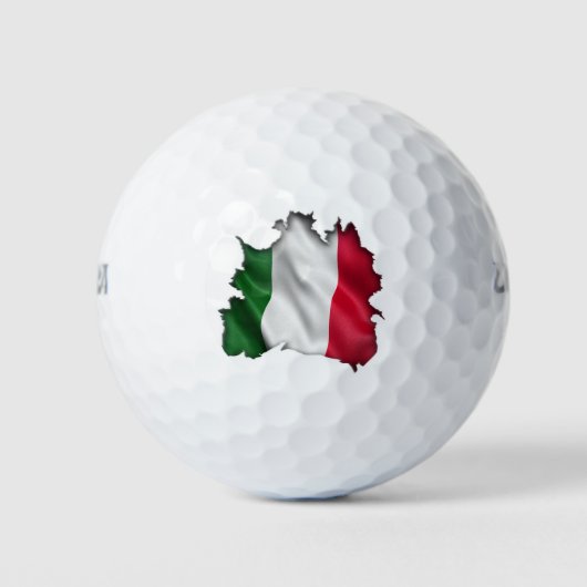 Italiaanse vlag eronder golfballen (Voorkant)