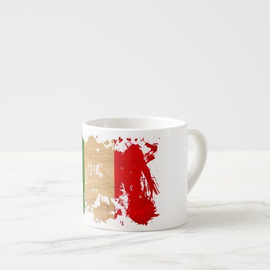 Italiaanse vlag espresso kop (Voorkant rechts)