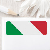 Italiaanse vlag etiket (Insitu)