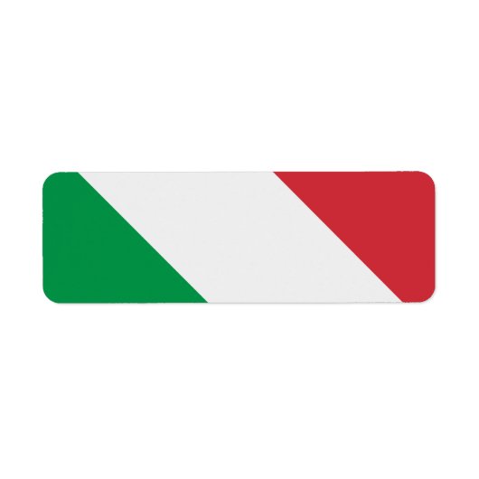 Italiaanse vlag etiket (Voorkant)