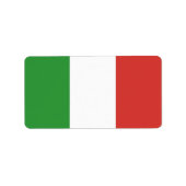 Italiaanse vlag etiket (Voorkant)
