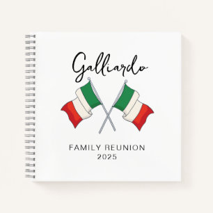 Italiaanse Vlag Familie Reünie  Notitieboek