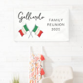 Italiaanse Vlag Familie Reünie Spandoek (Insitu)