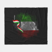 Italiaanse vlag fleece deken (Voorkant (Horizontaal))
