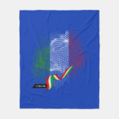 Italiaanse vlag fleece deken (Voorkant)