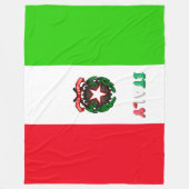 Italiaanse vlag fleece deken (Voorkant)