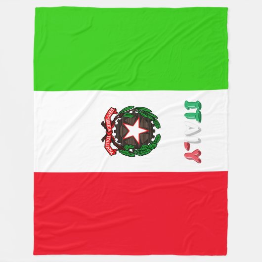 Italiaanse vlag fleece deken (Voorkant)