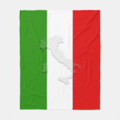 Italiaanse vlag fleece deken (Voorkant)