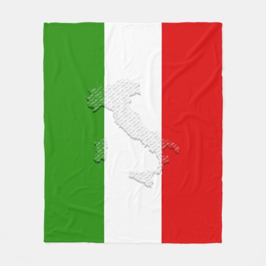 Italiaanse vlag fleece deken (Voorkant)