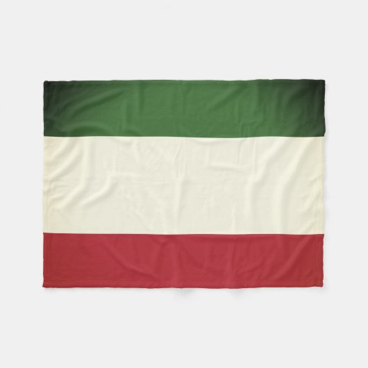 Italiaanse vlag fleece deken (Voorkant (Horizontaal))