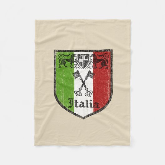 Italiaanse Vlag Fleece Deken (Voorkant)