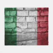 Italiaanse vlag fleece deken (Voorkant (Horizontaal))