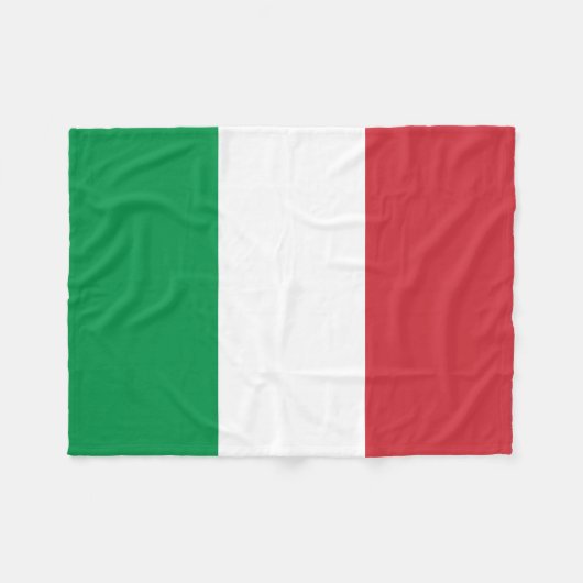 Italiaanse vlag fleece deken (Voorkant (Horizontaal))