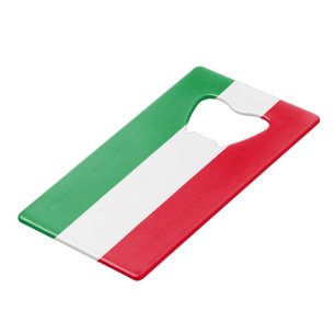 Italiaanse vlag flesopener creditkaart flessenopener