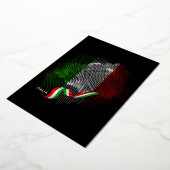 Italiaanse vlag folie uitnodiging (Gedraaid)
