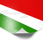 Italiaanse vlag foto afdruk (Hoek)