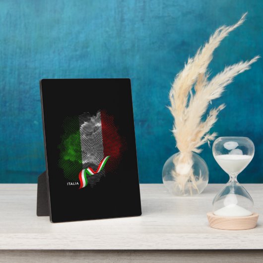 Italiaanse vlag fotoplaat (Zijkant)