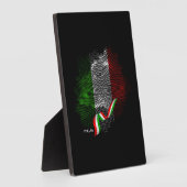 Italiaanse vlag fotoplaat (Zijkant)