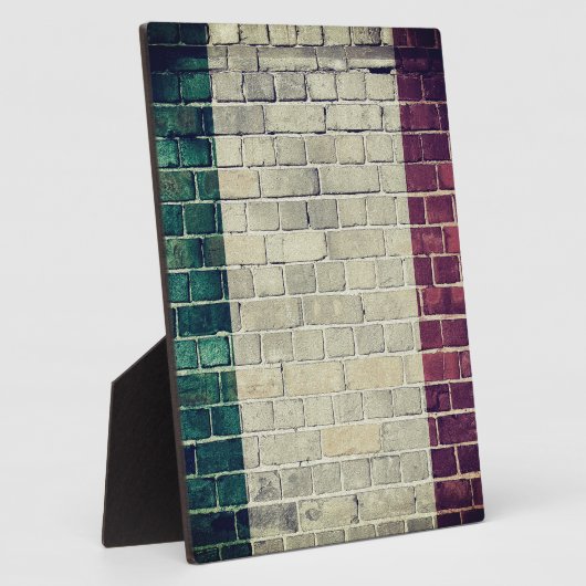  Italiaanse vlag Fotoplaat (Zijkant)