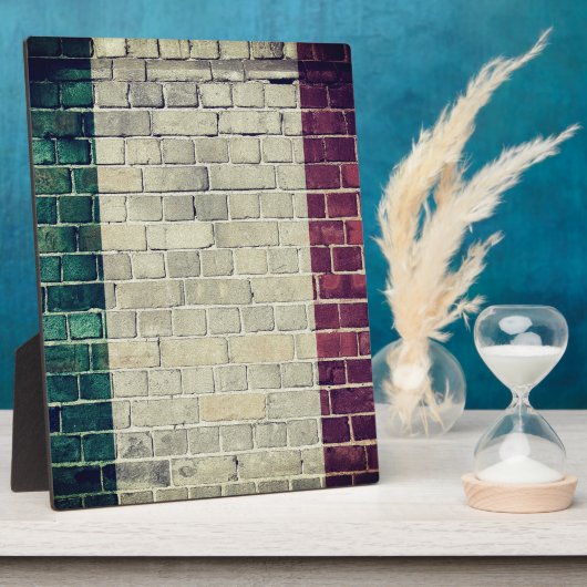 Italiaanse vlag Fotoplaat (Zijkant)