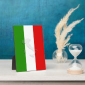 Italiaanse vlag fotoplaat (Zijkant)