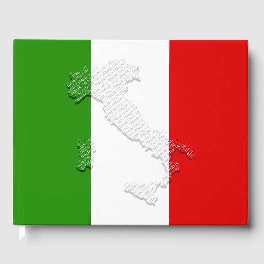 Italiaanse vlag gastenboek (Voorkant)