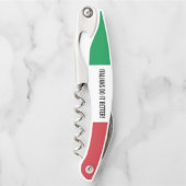 Italiaanse vlag, gepersonaliseerd kurkentrekker (Voorkant)