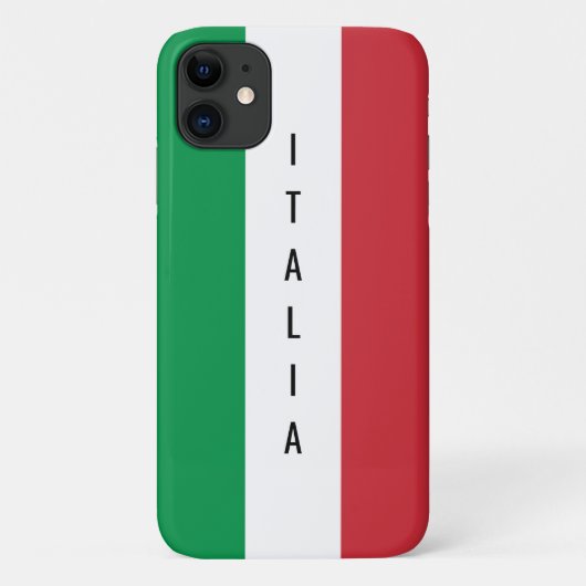Italiaanse vlag gepersonaliseerde Italiaanse naam Case-Mate iPhone Case (Achterkant)