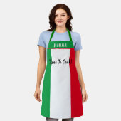 Italiaanse vlag Gepersonaliseerde Nonna tijd om te Schort (Gedragen)