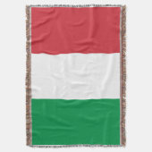 Italiaanse vlag geweven gooi deken Italië | tricol (Voorkant Verticaal)