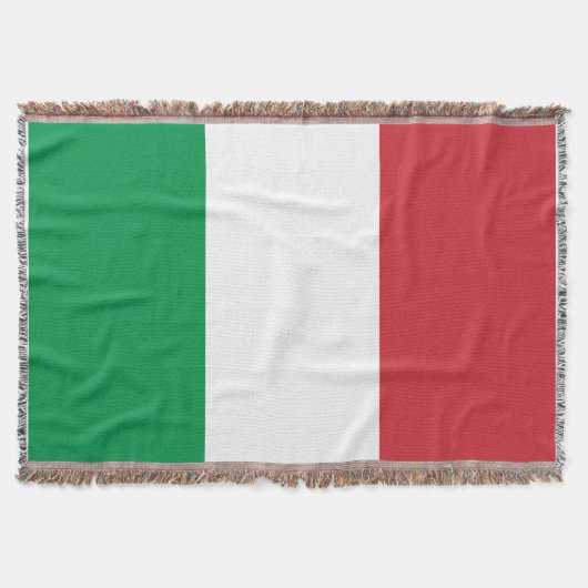 Italiaanse vlag geweven gooi deken Italië | tricol (Voorkant)