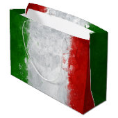 Italiaanse vlag Gift Bag Large Cadeautasje (Achterkant Gekanteld)
