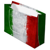 Italiaanse vlag Gift Bag Large Cadeautasje (Voorkant Gekanteld)