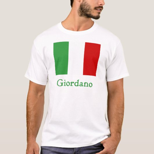 Italiaanse vlag Giordano T-shirt (Voorkant)