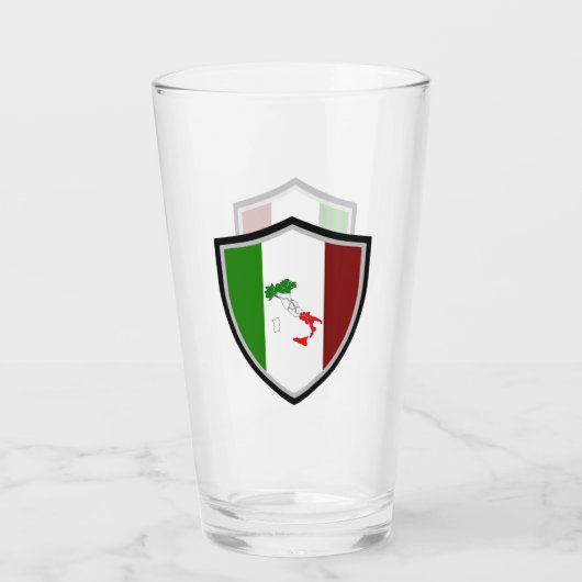 Italiaanse vlag glas (Achterkant)