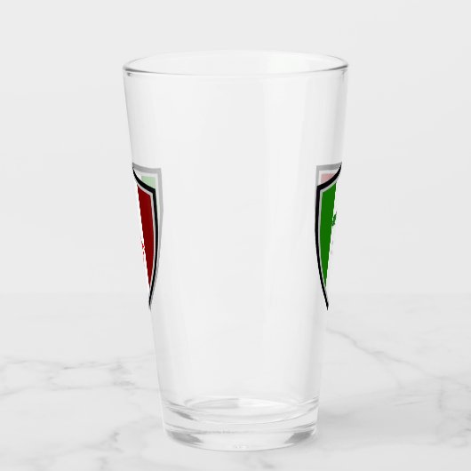 Italiaanse vlag glas (Links)