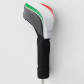 Italiaanse Vlag Golf Head Cover (Schuin)