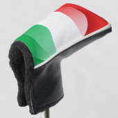 Italiaanse Vlag Golf Putter Hoes Golfheadcover (3/4 voorkant)