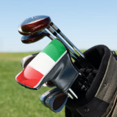 Italiaanse Vlag Golf Putter Hoes Golfheadcover (Insitu)
