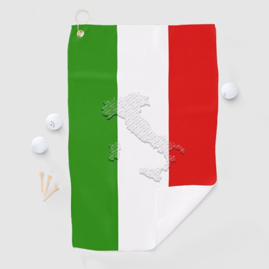 Italiaanse vlag golfhanddoek (Insitu)