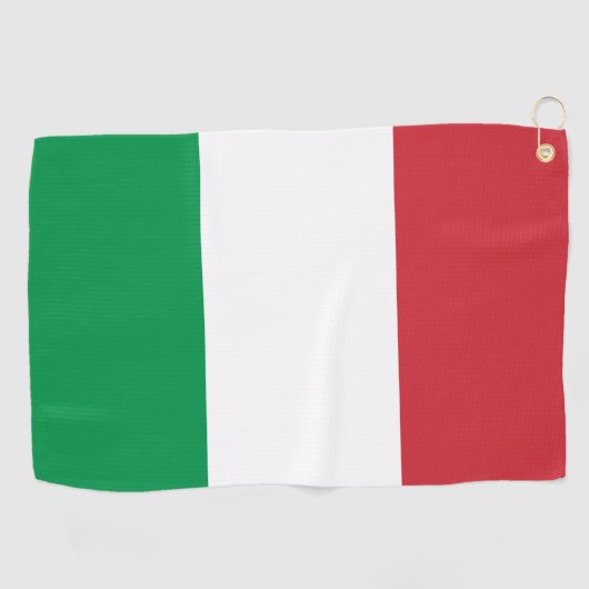 Italiaanse vlag golfhanddoek (Horizontaal)