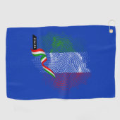 Italiaanse vlag golfhanddoek (Horizontaal)