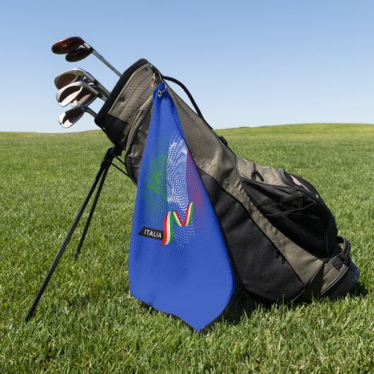 Italiaanse vlag golfhanddoek (Groen)