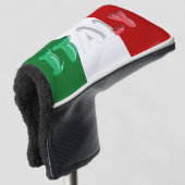 Italiaanse vlag golfheadcover (3/4 voorkant)
