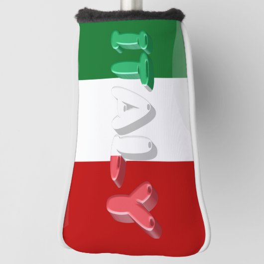 Italiaanse vlag golfheadcover (Draai 90)