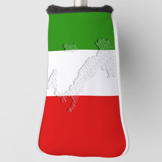 Italiaanse vlag golfheadcover (Draai 90)